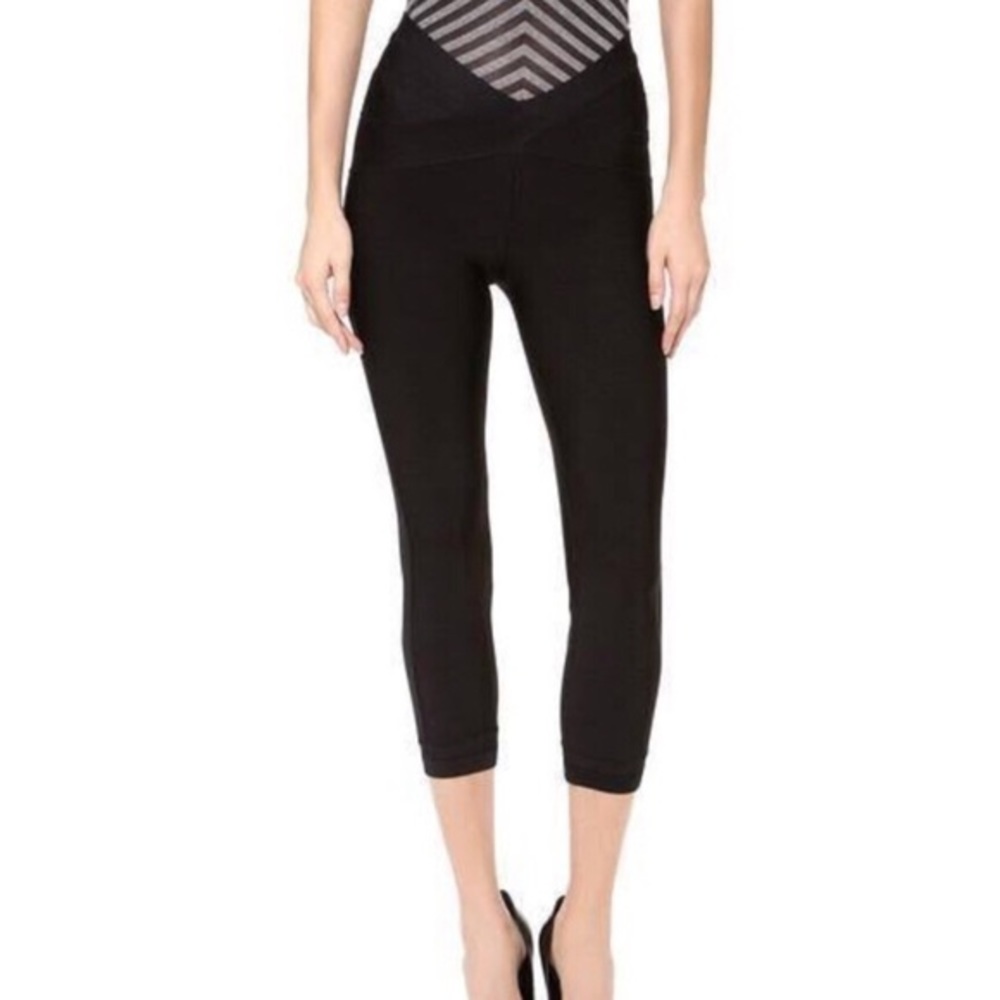 Herve Leger Bahia Leggings XS Black Bandage